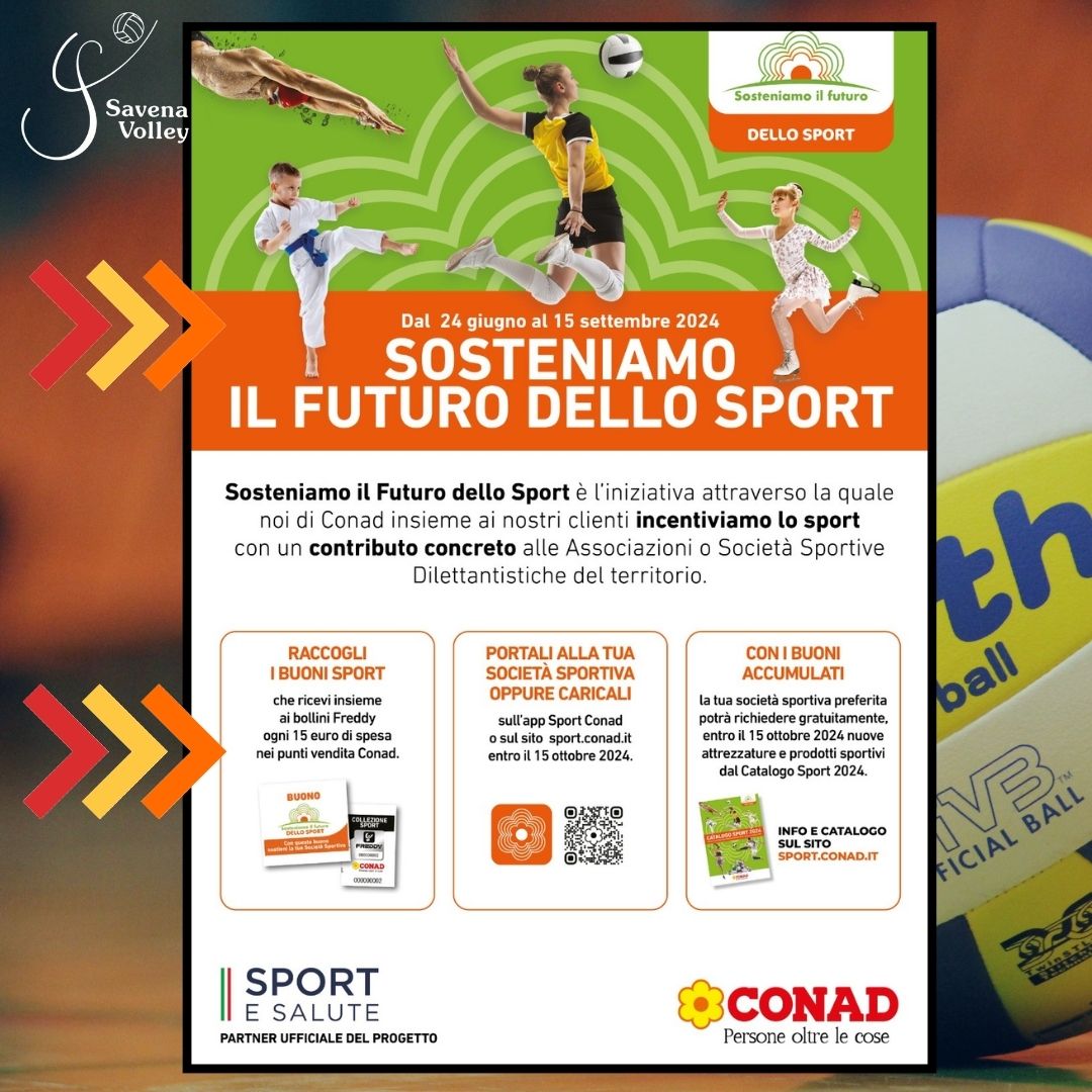 Sostieni il Savena Volley attraverso i punti che accumuli alla Conad